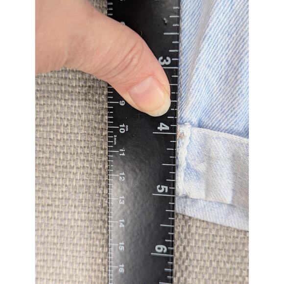 Riders Denim Jeans Shorts Size 14M High Waisted USA Light Blue Vintage -0925F84 - Picture 6 of 7